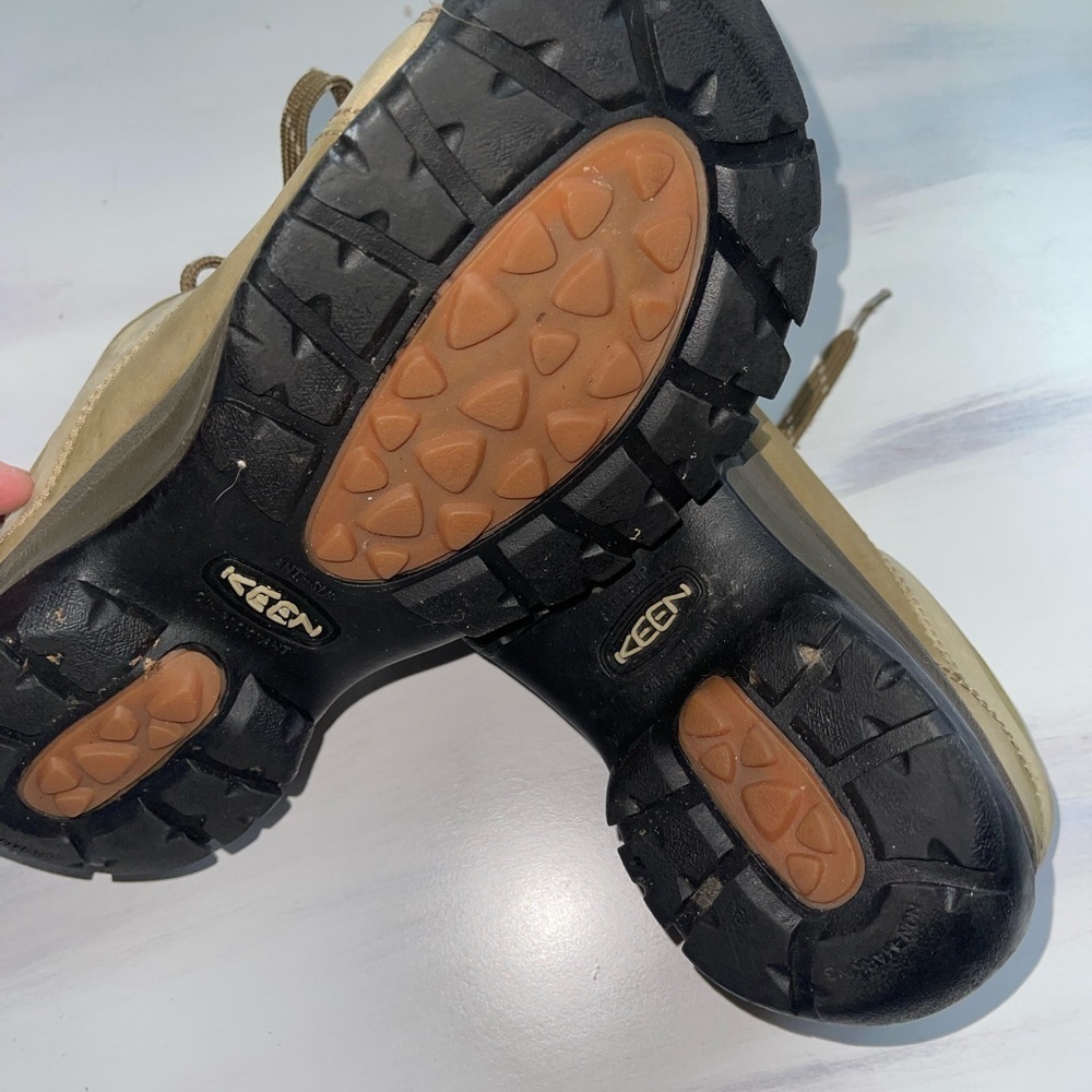 Keen Women Shoe Size 8 Brown Oxford Hiking Walking Sneakers - Picture 8 of 10